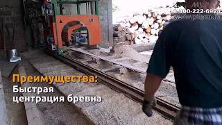 Зажимы для бревна при пилении на дисковой пилораме pilam.ru