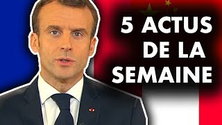 Les annonces de Macron, le RIC, Strasbourg, Brexit... 5 actus de la semaine