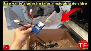 Usando o cabo "CHUPETINHA" para ajustar a máquina do vidro elétrico.