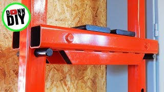 Fabricating Workshop Press & Removing Rust With Angle Grinder Wire Wheel - Preparing For Paint