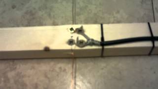 Homemade wired Yagi 2 meter radio antenna