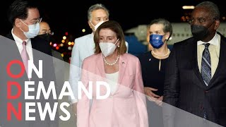 Nancy Pelosi Arrives In Taiwan