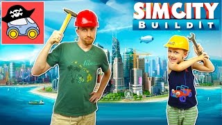 ? SIMCITY BUILDIT — как Илья и папа города будущего строили. Жестянка. Летсплей