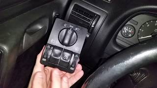 Jak zdemontować włącznik świateł? Opel Astra G II Vauxhall 1.6 1998