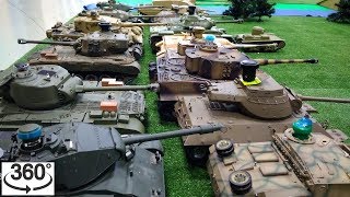 Танки на Радиоуправлении "Танковый бой 2018" Панорамное Видео Обзор 360 Градусов