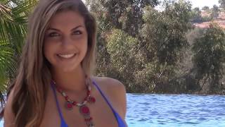 Natalie Contreras in a Sexy G-string and Micro Bikini in La Jolla by Nvr Strings www.nvrstrings.com