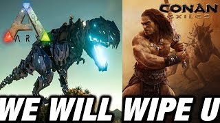 ARK DOESN'T LIKE CONAN EXILES! DOESN'T LIKE CHEATERS EITHER! PLUS NEW SERVERS ARE LIVE ARK NEWS