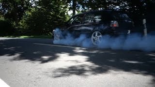 VW Golf 3 VR6 Turbo 0-100 Sound Test