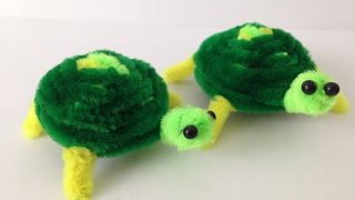 How to make a Pipe Cleaner Turtle [Pipe Cleaner Animals]