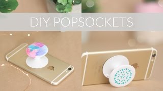 DIY POPSOCKETS FROM SCRATCH + DECORATION IDEAS || DIY Phone Accessory Collab