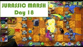 Plants Vs Zombies 2  Walkthrough JURASSIC MARSH Day 18