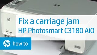 Fixing a Carriage Jam - HP Photosmart C3180 All-in-One Printer | HP Photosmart | HP
