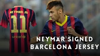 Neymar Signed Barcelona Jersey