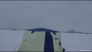 зимняя рыбалка на плотву и окуня!ловля плотвы и окуня на мормышку!