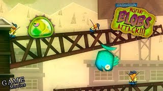 Суровый Лизун Глазастик в Городе приключения! Игра Tales from Space Mutant Blobs Attack