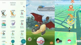 CATCHING SHINY CHARIZARD in POKEMON GO | Evolution Event Raid Day
