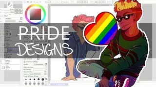 CHARACTERIZING LGBT+ FLAGS (making pride characters)