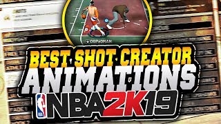 BEST SHOT CREATOR ANIMATIONS AND DRIBBLE MOVES in NBA 2K19!! TURN YOUR BUILD INTO A DRIBBLE GAWD!