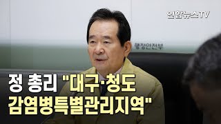 정 총리 "대구·청도 감염병특별관리지역 지정" / 연합뉴스TV (YonhapnewsTV)