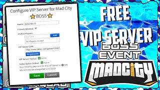 ⭐FREE VIP SERVER!⭐ | Mad City | Roblox