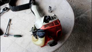 Триммер Stihl FS 55 Мотокоса Не развивает оборотов, глохнет, перебираем карбюратор