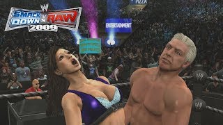 Smackdown vs Raw 2009 | Ric Flair Low Blow To Candice Michelle