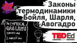 ♨ Законы термодинамики Бойля, Шарля, Авогадро. [ ted ed на русском ]