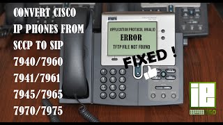 How to convert CISCO PHONE 7940/7941/7960/7961 from SCCP TO SIP using elastic server