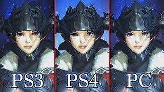 Final Fantasy 14 Online: A Realm Reborn - Graphics Comparison (PS3, PS4, PC)