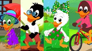 семейство утиных пальчиков | рифма для детей | стихотворение для детей | Duck Finger Family