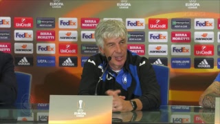 UEL Atalanta-Apollon la conferenza stampa di Gasperini e Petagna
