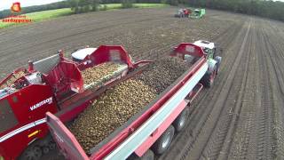 Grimme Varitron 470 Terra Trac + AVR Puma+ bij Van Den Borne aardappelen