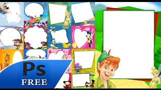 90 Bordes Infantiles + Tutorial Photoshop