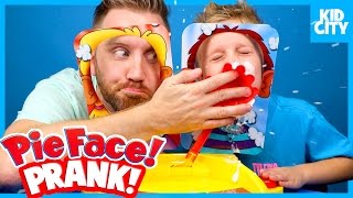Pie Face Showdown Challenge Prank & Family Fun Game Time by KIDCITY