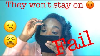 (Fail) 1st Time Putting on False Eyelashes