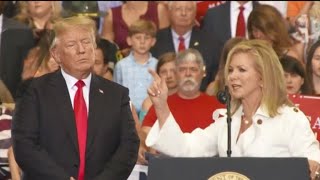 Trump campaigns in Nashville for Senate candidate Marsha Blackburn