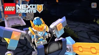 Battle Suit Clay vs Jestro in All Blue Power Shields Combo | LEGO Nexo Knights