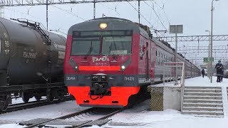 Электропоезд ЭД4М-0426 станция Петелино