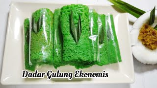 Ide jualan jajanan pasar | Dadar gulung ekonomis Tanpa Telur,tanpa santan