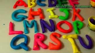 Learning Alphabet Letters with Play-doh Rainbow