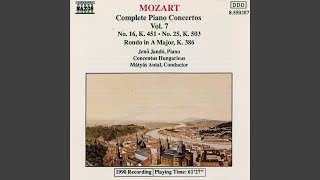 Piano Concerto No. 16 in D Major, K. 451: III. Allegro di molto