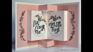 No.287 - Pop Up Book Card - JanB UK Stampin' Up! Demonstrator Independent