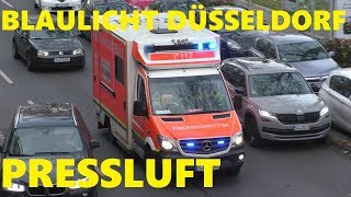 [PRESSLUFT IN DÜSSELDORF + VOGELPERSPEKTIVE] EINSATZFAHRTEN RETTUNG + POLIZEI #MontisEinsatzfahrten