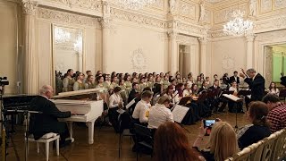 В.Биберган - Ария для фортепиано, хора и оркестра (исп. автор, оркестр "Скоморохи", хор "Перезвоны")