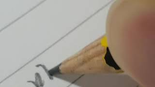 캘리그라피 글씨쓰기 ( 연필 )