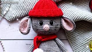 Амигуруми: схема Мышонок Шуршик. Игрушки вязаные крючком - Free crochet patterns.