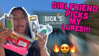 GIRLFRIEND Picks My Lures Fishing CHALLENGE (WHY THESE LURES!!!)