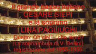 O ciel! che tento Siepi Pagliughi La Sonnambula V Bellini