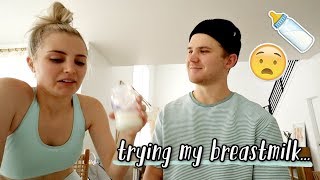 we tried my breastmilk... & ikea shopping for our new house!