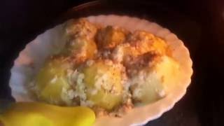 Запеченный картофель в микроволновой печи  Очень быстро, полезно и вкусно
